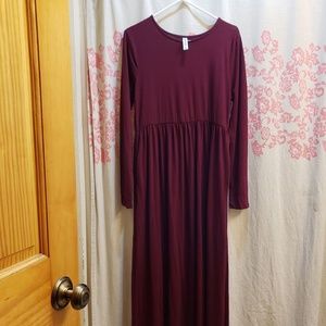 Wine Maxi Dress